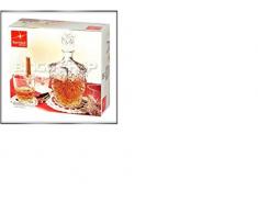 whisky Bormioli Rocco Dedalo / Espíritu Decanter (750 ml) / 6 vasos Set (260ml) - Caja de Regalo