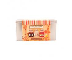 Yankee Candle Housewarmer Set de Regalo Pequeño Cafe Culture, 3 Pzas, Vela Perfumada, Ambiente Fragancia en Vaso / Jar, 1334534