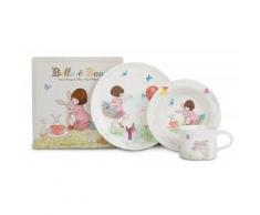 Belle & Boo - Juego de vajilla (3 piezas, melamina)