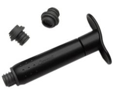 Screwpull WA-137 59014021007169 - Bomba para botella de vino y 3 tapones, color negro