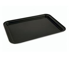 Villa DEste Cook Bandeja para Horno de Acero, en Negro, 38 x 27cm/Altura 1,5cm