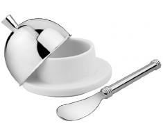 Zilverstad 7487230 - Mantequillero con cuchillo, 1 persona
