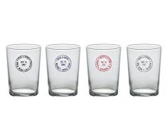 Bitossi Home MCA30 Set de 4 jarras de cerveza surtidas, London-New York-Paris-Milan