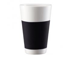 Bodum Canteen - Set de 2 vasos térmicos, 0,35 l, porcelana, color negro