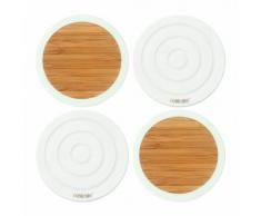 Contento 655023 Tip-Top - Posavasos (bambú y silicona)