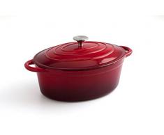 COCOTTE OVAL BIENESTAR ROJA 30X23 4.3 L