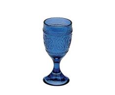 Anton Studio Designs Savoie Juego de 6 copas de vino azul oscuro