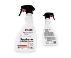 steigner antical Limpieza ducha cabina de ducha limpiador cabinas de ducha limpieza descalcificador sanitaria limpiador antical cafeteras löser Mampara de ducha pared cristal, 1 pieza, 52563226