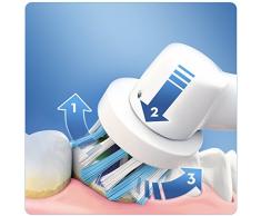 Oral-B Vitality CrossAction - Cepillo de dientes eléctrico recargable, color blanco y azul