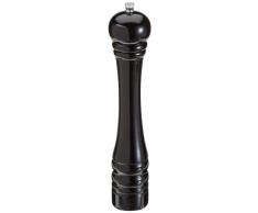 Fackelmann 55408 Stoha - Molinillo de sal y pimienta (madera, 32 cm), color negro