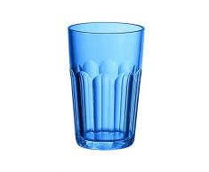 Guzzini 07230476 - Vaso de cristal pulido (420 cc, 12,5 x 8 cm), color azul