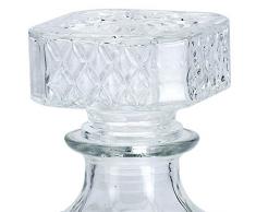 Decantador de cristal, 900 ml, ideal para whisky o vino