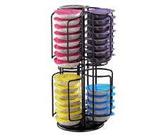 Xavax 00111110 Rondello - Soporte para cápsulas de café Tassimo (capacidad: 48 unidades), color negro