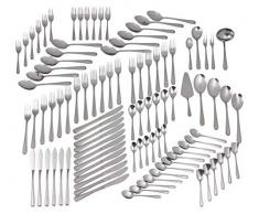 Graewe 047.0100 - Cubertería de acero inoxidable (12 servicios, 100 piezas)