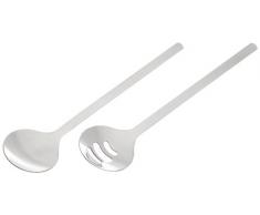 Fackelmann Nirosta - Cubiertos para servir ensalada de acero inoxidable, 26 centímetros