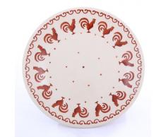 Polie Pottery - Plato pequeño pintado a mano (18 cm), diseño de gallos