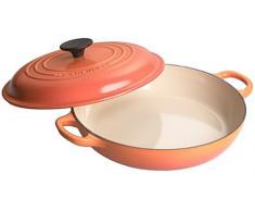 Le Creuset - Cacerola baja 30cm, color Volcánico (Naranja) de Hierro fundido