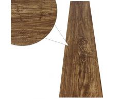 Jago - Suelo de PVC en color natural de roble (7 PVC láminas, de longitud de 91,44 cm y anchura de 15,24 cm)