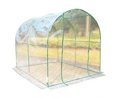 Homcom - Invernadero caseta acero plastico jardin terraza cultivo plantas (varias medidas), medidas 350x200x200