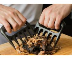 Pinzas de carne para barbacoa HeroNeo fibra de polipropileno con tratamiento de tenedor mensah cometió manejador pinzas tirador de cerdo
