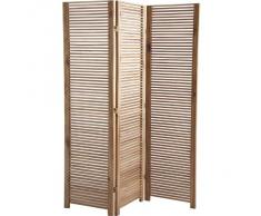 Biombo de acacia de 3 paneles