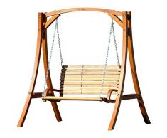 Diseño oscilación del jardín porche columpio hamaca modelo de alerce madera: 'Kuredo-OD'