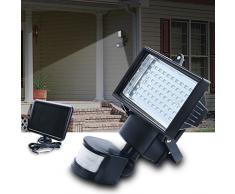 Apgstore 60 LED solar de movimiento PIR seguridad del sensor del reflector de la lámpara de la luz del jardín al aire libre
