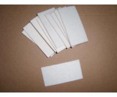 10 (50mm x 100 mm) BLANCO Antirasguños discos de fieltro Muebles planeadores en laminado, Azulejo o madera suelo