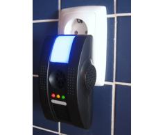 Ratones Ionic ultrasónico de control electrónico de plagas rata del ratón repelente de plagas de insectos de la araña (UE 2 Pin Euro-enchufe)