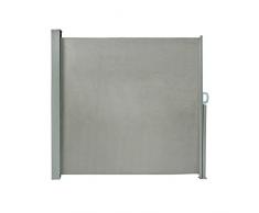 PARAMONDO Toldo lateral extensible / Marquesina lateral / Toldo telón lateral, 1,8 x 3m, gris