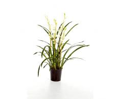 Planta artificial Cymbidium - orquídea, altura 95cm - 4 tallos florales