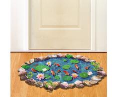 Poner piso pintura pared pegatinas 3D creative living comedor dormitorio habitación niños pegatinas de pared,Estanque de adoquín 70 * 50cm
