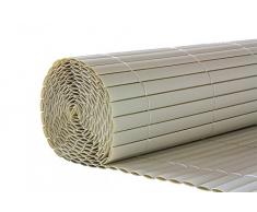 Esterilla de protección de PVC protección visual / revestimiento de balcón - 1 x 3 m, Blanco, Plástico