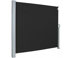 Jago – Toldo lateral de aluminio separador retráctil – 300 x 180 cm – negro