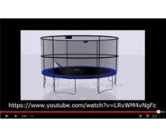 LS-T185-PA6 (G) LifeStyle ProAktiv Cama elástica para jardín 185 cm - Incluye red de seguridad, Probado por la seguridad y la función