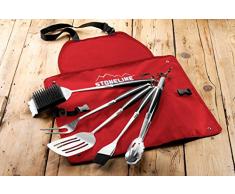 Stoneline® Juego de utensilios de barbacoa, 6 piezas)