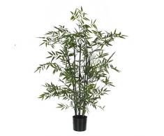 Decoraciones Mica 987.835 T Kunstblume -y- bambú planta con altura troncos negro 100 cm de maceta de plástico
