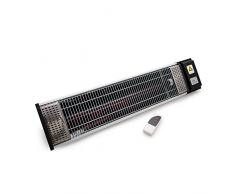 ESTUFA ELECTRICA DE INFRARROJOS CON LAMPARA DE RUBI DE ONDA MEDIA DE 1500W Y MANDO A DISTANCIA. IDEAL PARA TERRAZAS, BARES Y PORCHES. DECORA, CALIENTA Y AHORRA..