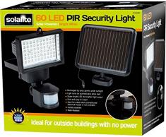 60 LED super brillante de Seguridad Solar reflector de luz con sensor de movimiento PIR