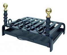 Imex El Zorro 10912 - Parrilla para chimenea con cajón (60 x 45 cm)
