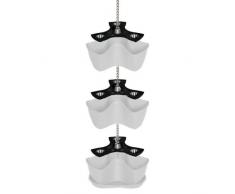 Coubi - Maceta para colgar 29.5x29.5x88h cm, color blanco