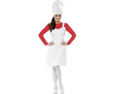 Smiffys Enano de jardín Mujer Coral vestuario con Sombrero (Pequeño)
