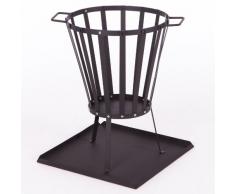 Ultranatura Vulcano - Cesta de fuego, juego de montaje con bandeja para ceniza e inserto de barbacoa