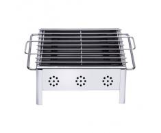 Sauvic 02908 - Barbacoa sobremesa inoxidable, 18/8, 25 x 20 cm