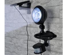 Reflector LED solar para exterior con sensor de movimiento
