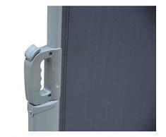 Pantalla Toldo Lateral 1,6x3 metros (Alto x Ancho) Paraviento Terraza Patio Para Viento Gris