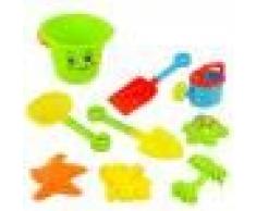 Juguetes para Niños de Cubo de Playa de Arena Conjunto serie de 9