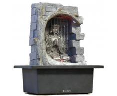 Fuente de agua interior Feng Shui Buda Caida de Agua 25 cm con led multicolor