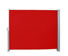 Jago - Toldo lateral de tamaño 3 m x 1,6 m y color rojo