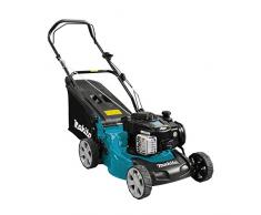 Makita PLM4120N cortadora de césped - Cortacésped (Cortacésped manual, Rotary blades, Gasolina, Stepped, Negro, Azul, Gris)